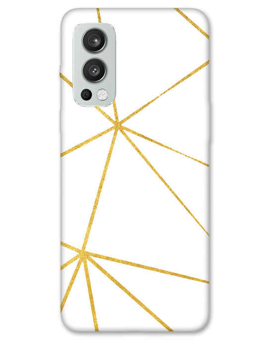 White  and Gold  |  OnePlus Nord 2 Phone Case