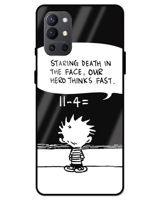 Our Hero Thinks Fast | one plus 9R glass cover  Phone Case