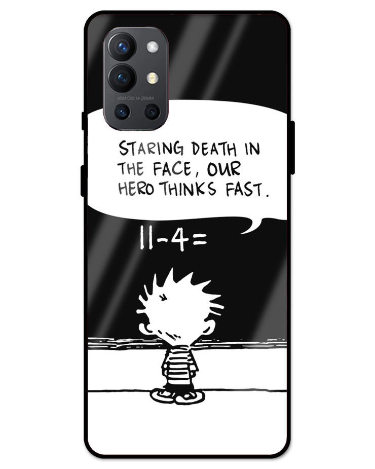 Our Hero Thinks Fast | one plus 9R glass cover  Phone Case