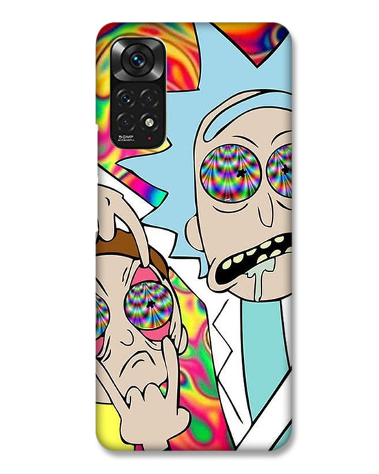 Rick and Morty psychedelic fanart | Redmi Note 11 Phone Case